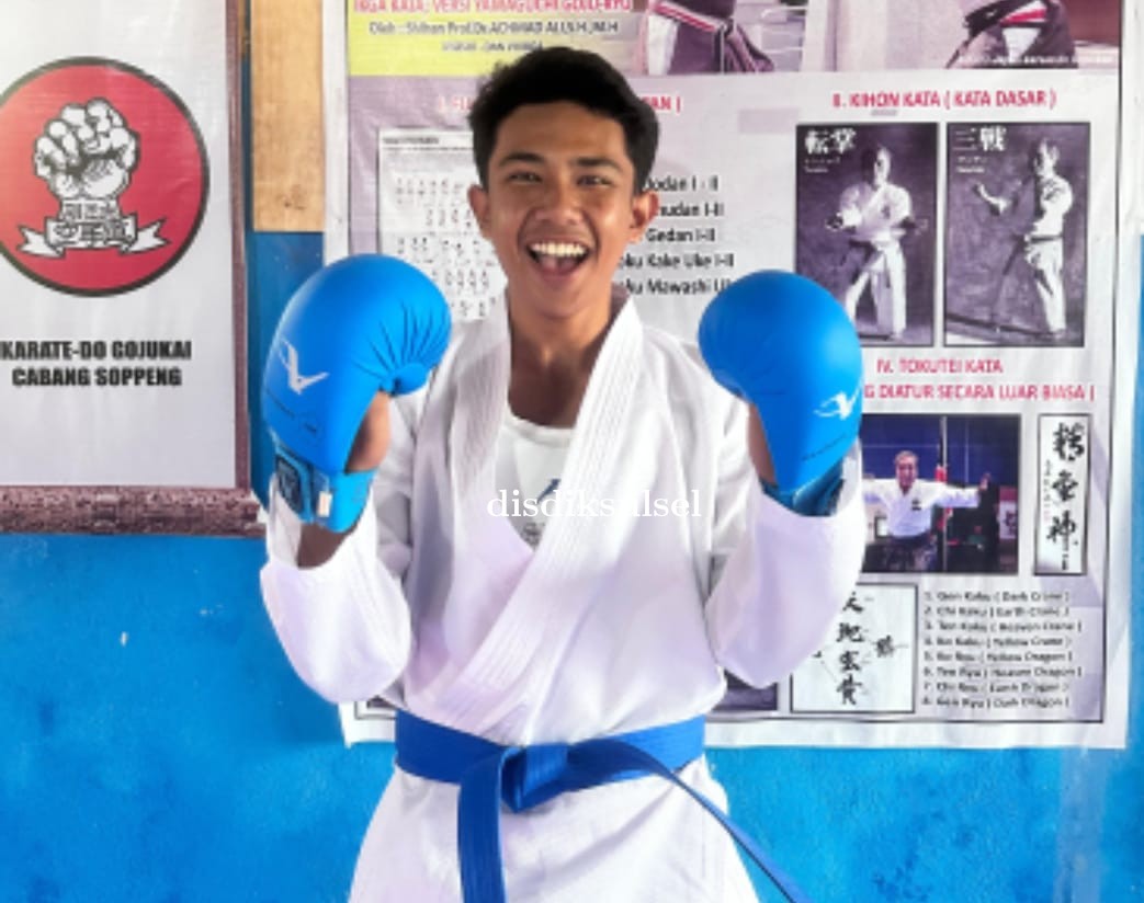 Atlet SMAN 1 Soppeng Raih Medali Perunggu di Open Tournament Karate DISPORPAR 2024